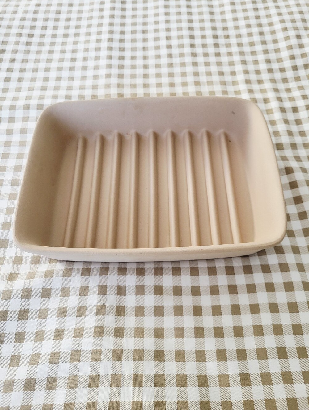 The Pampered Chef 1342 Small Ridged Baker, 9 x 6.75 x 1.75-Inches